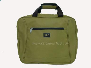 กระเป๋าเอกสารสีน้ำตาลกากี รูปทรงโค้งมน CLICK 0111